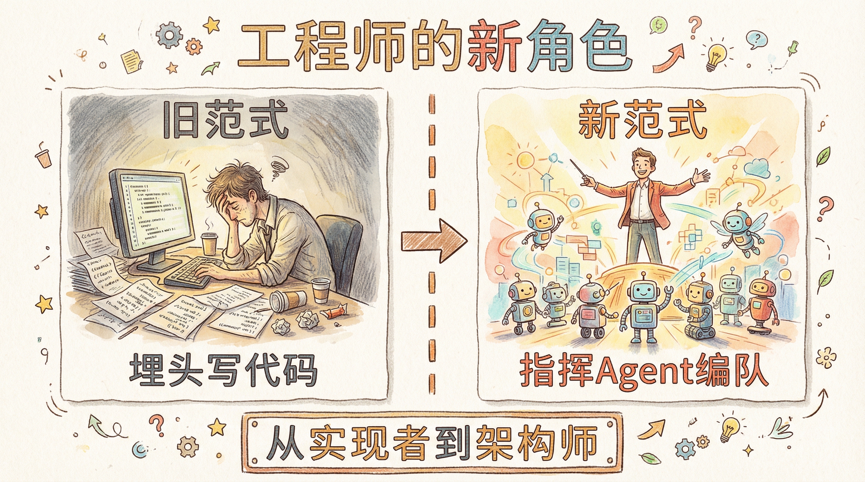 工程师的新角色：从埋头写代码到指挥Agent编队